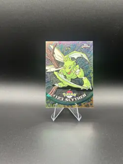 Pokemon Card English 2000 Topps TV Chrome Series 2 Scyther #123 Foil Vintage - Image 1