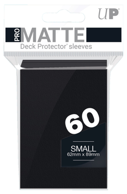 Ultra Pro 60 Black Pro-Matte Small Size Deck Protector New Yugioh Card Sleeves - Image 1