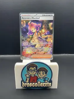 Acerola’s Mischief SIR #183/132 Mega Evolution Secret Rare TCG Card NM pokemon - Image 1