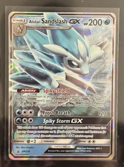 ALOLAN SANDSLASH GX SM236 BLACK STAR PROMO HOLO STANDARD SIZE POKEMON CARD - Image 1