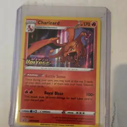 Pokemon TCG Charizard SWSH066 Prerelease Holo Promo Sword & Shield Promo Card - Image 1