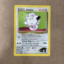Pokemon Card - Erika's Clefairy Gym Heroes 25/132 Rare NM - Image 1