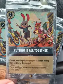 Zootopia 2 "Putting It All Together" Foil - Disney Lorcana Cinemark Promo Card - Image 1