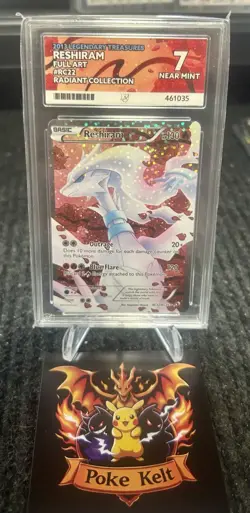 ACE7 NEAR MINT Reshiram RC22 Radiant Collection Graded Pokemon Card - Image 1