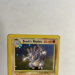 Brock's Rhydon 2/132 Holo Unlimited Holo Rare Card - Pokemon TCG - Gym Heroes - Image 3
