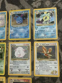 Pokemon Card Lot Of 10 WOTC Holos Various Condition Ninetales Kingdra Fearow - Image 3