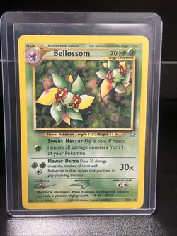Pokemon TCG Vintage Bellosom Neo Genesis Holo Rare Unlimited Card 3/111 - Image 1