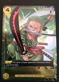 Roronoa Zoro (Event Pack Vol. 3) P-042 One Piece Promotion Card Foil - Image 1