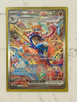 Pokemon Greninja EX TCG Scarlet & Violet Twilight Masquerade Card 214/167 PSA 10 - Image 1