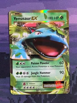 Venusaur EX 1/108 Pokemon Evolutions Rare EX Lightly Played Card LP 1 - Image 1