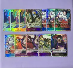 One Piece TCG English 12 Card Lot: SR & Alt Art OP13: Carrying on his Will - Image 1