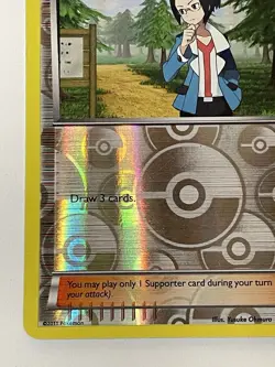 Cheren trainer Supporter Pokemon Card 91/98 Rare Reverse Holo 2011 LP - Image 2