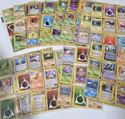 288 Pokemon Random Mixed Card Bulk Lot In Card Binder Page Sleeves 1999-2002 - Image 1