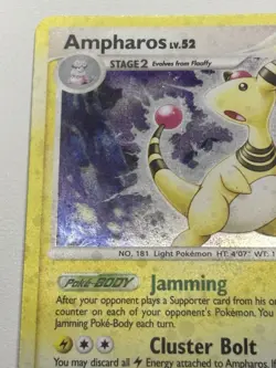 Ampharos Secret Wonders Holo Rare Pokemon Card 1/132 MP - Image 5