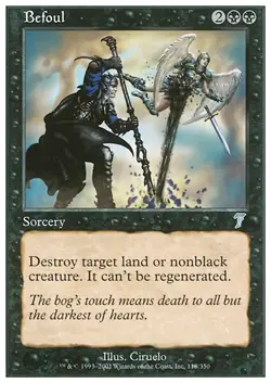 BEFOUL mtg NM 7th Edition Unc 1 Card - Image 1