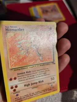 Hitmonlee 22/62 Fossil Non Holo Rare WOTC Pokemon Card Great Condition - Image 4
