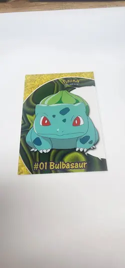2000 TOPPS POKEMON TV ANIMATION CLEAR CARDS #PC2 BULBASAUR - Image 1