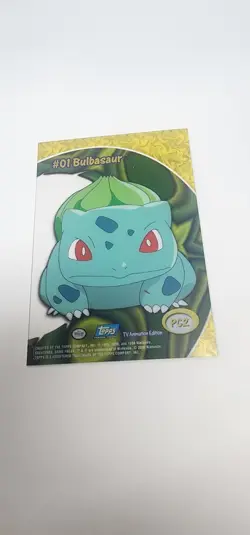 2000 TOPPS POKEMON TV ANIMATION CLEAR CARDS #PC2 BULBASAUR - Image 2