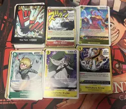 ONE PIECE Premium,01, ENGLISH Sparkly foils ,Bulk Lot+ Rare Cards 300+ Card - Image 1