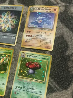 Pokemon Card Lot Of 10 Holos Japanese Vintage Various Condition Machamp Pinsir - Image 4