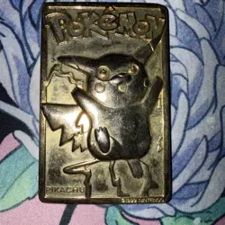 Pokemon Vintage 1999 23K Gold Plated Card Burger King Limited Edition Pikachu - Image 1