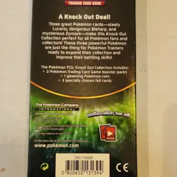 Pokemon Knock Out Collection Kit Lucario Zoroark Bisharp Foil Cards Sealed - Image 2