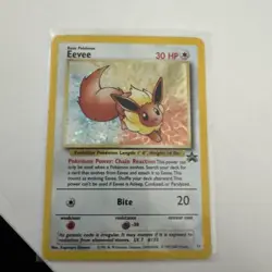 Pokemon Card - Eevee #11 Holo WoTC Black Star Promo - Image 1