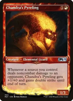 MTG Chandra's Pyreling Showcase NM Uncommon Core Set 2021 (M21) #304 - Image 1