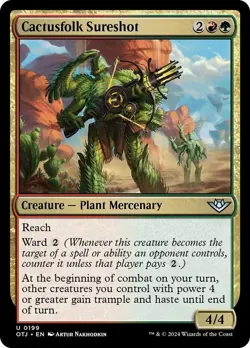 Cactusfolk Sureshot, Outlaws of Thunder Junction, Near Mint x 1 MTG - Image 1