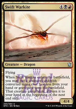 Swift Warkite 2x FOIL DTK MTG Dragons of Tarkir Uncommon MINT black red - Image 1
