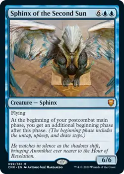 1x Sphinx of the Second Sun NM-Mint, English Commander Legends MTG Magic - Image 1