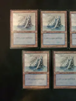 5x Ice Age #334 Island Mixed Condition Basic Land Mana Magic MTG Blue Lot - Image 2