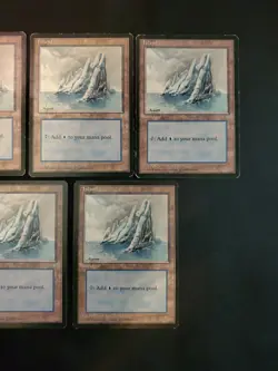 5x Ice Age #334 Island Mixed Condition Basic Land Mana Magic MTG Blue Lot - Image 3