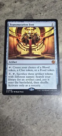 Transmutation Font Outlaws of Thunder Junction: the Big Score Regular Artifact - Image 1