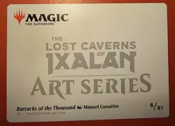 1x Art Series (06/81) - Barracks of the Thousand MTG The Lost Caverns of Ixalan - Image 2