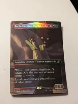 MTG: Avatar The Last Airbender Toph Greatest Earthbender Borderless Foil - M/NM - Image 1