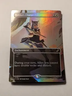 SOKKA'S CHARGE FOIL (BORDERLESS) AVATAR: THE LAST AIRBENDER MTG 0066 (TLE) - Image 1