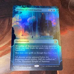 Leyline Of Anticipation Mtg Wilds Of Eldraine Enchanted Tales Nm Foil Borderless - Image 1