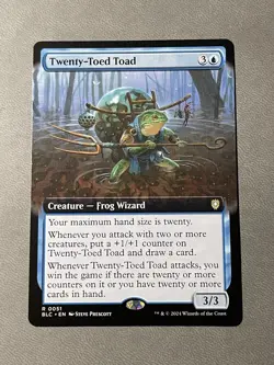 MTG Twenty-Toed Toad - Extended Art, NM-Mint, English Commander: Bloomburrow - Image 1