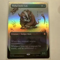 Badgermole Cub (Borderless) Mythic FOIL: Avatar ATLA MTG (NM) - Image 1