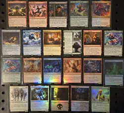 Magic The Gathering Marvels Spiderman Lot of Rares & Holos - Image 1