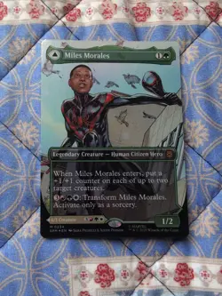 Miles Morales (Borderless) Marvel's Spider-Man Foil MTG M0234 TCG - Image 1
