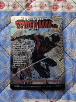 Miles Morales (Borderless) Marvel's Spider-Man Foil MTG M0234 TCG - Image 2