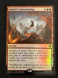 1x Foil Nahiri's Lithoforming (151) Zendikar Rising LP MTG Magic x1 MKE - Image 1