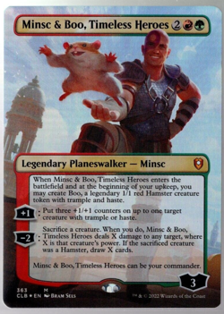 Minsc & Boo, Timeless Heroes 363 Mythic Borderless Foil Baldur's Gate MTG NM - Image 1
