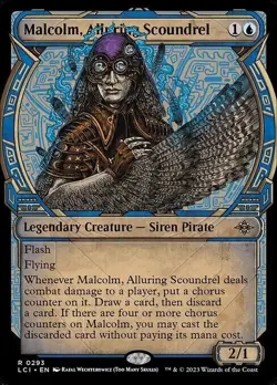 Malcolm Alluring Scoundrel - SHOWCASE - Lost Carverns of Ixalan - LCI - MTG - NM - Image 1