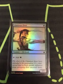 MTG Magic The Gathering Llanowar Elves Foil FDN Green Mana Dork Commander - Image 1
