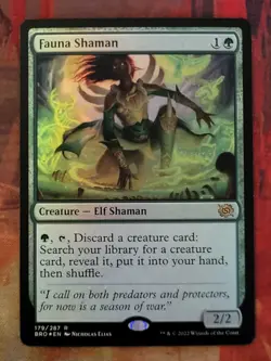 MTG Card : Fauna Shaman (The Brothers' War) FOIL - Image 1