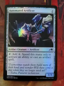 MTG Card : Automated Artificer (Kamigawa: Neon Dynasty ) FOIL - Image 1