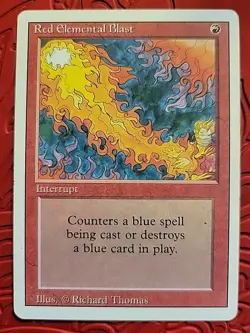MTG Red Elemental Blast x1 LP ~Revised (Magic the Gathering)*Free Shipping* - Image 1